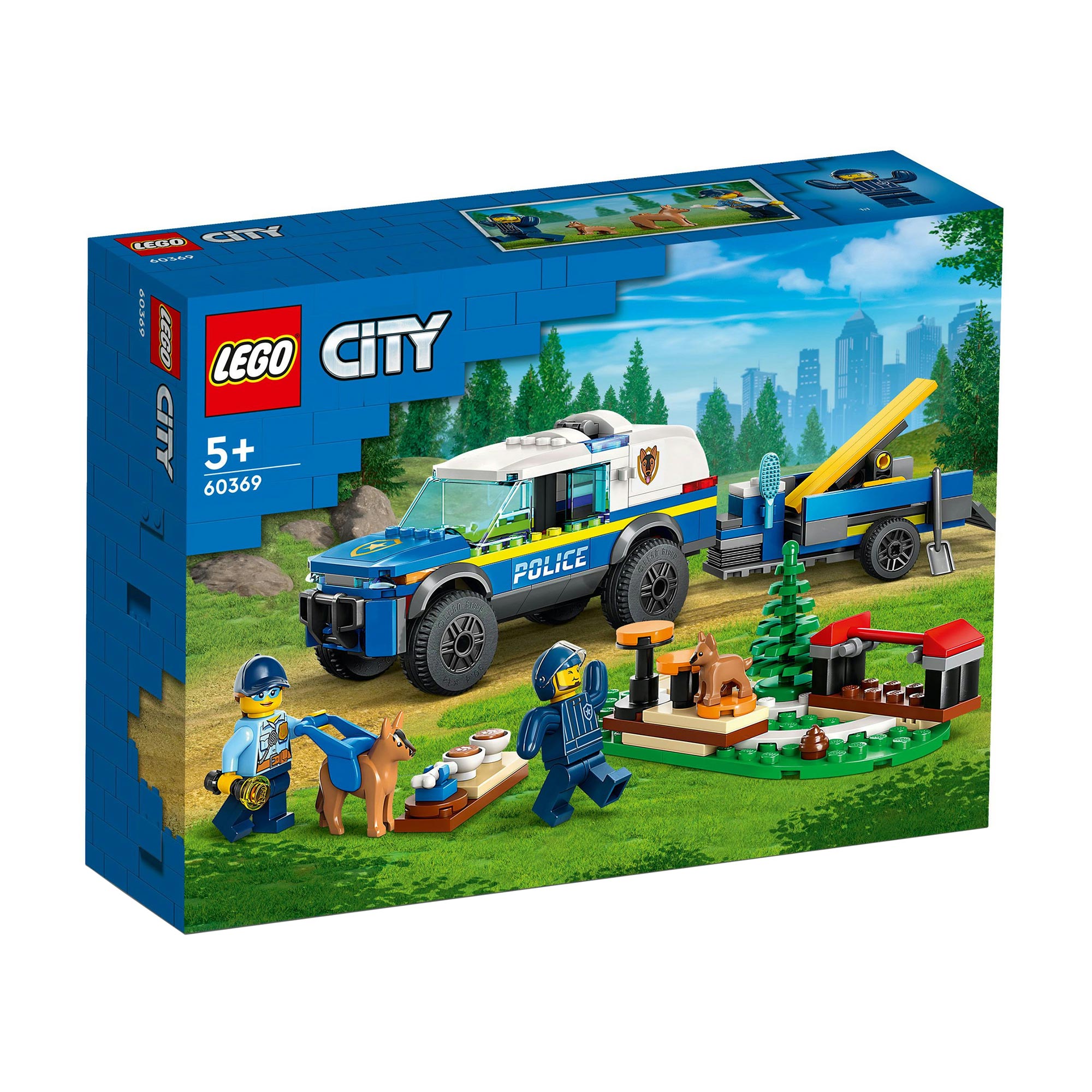 

Конструктор LEGO City Police Мобільний майданчик для дресування поліцейських собак, 197 деталей, від 5 років (60369)
