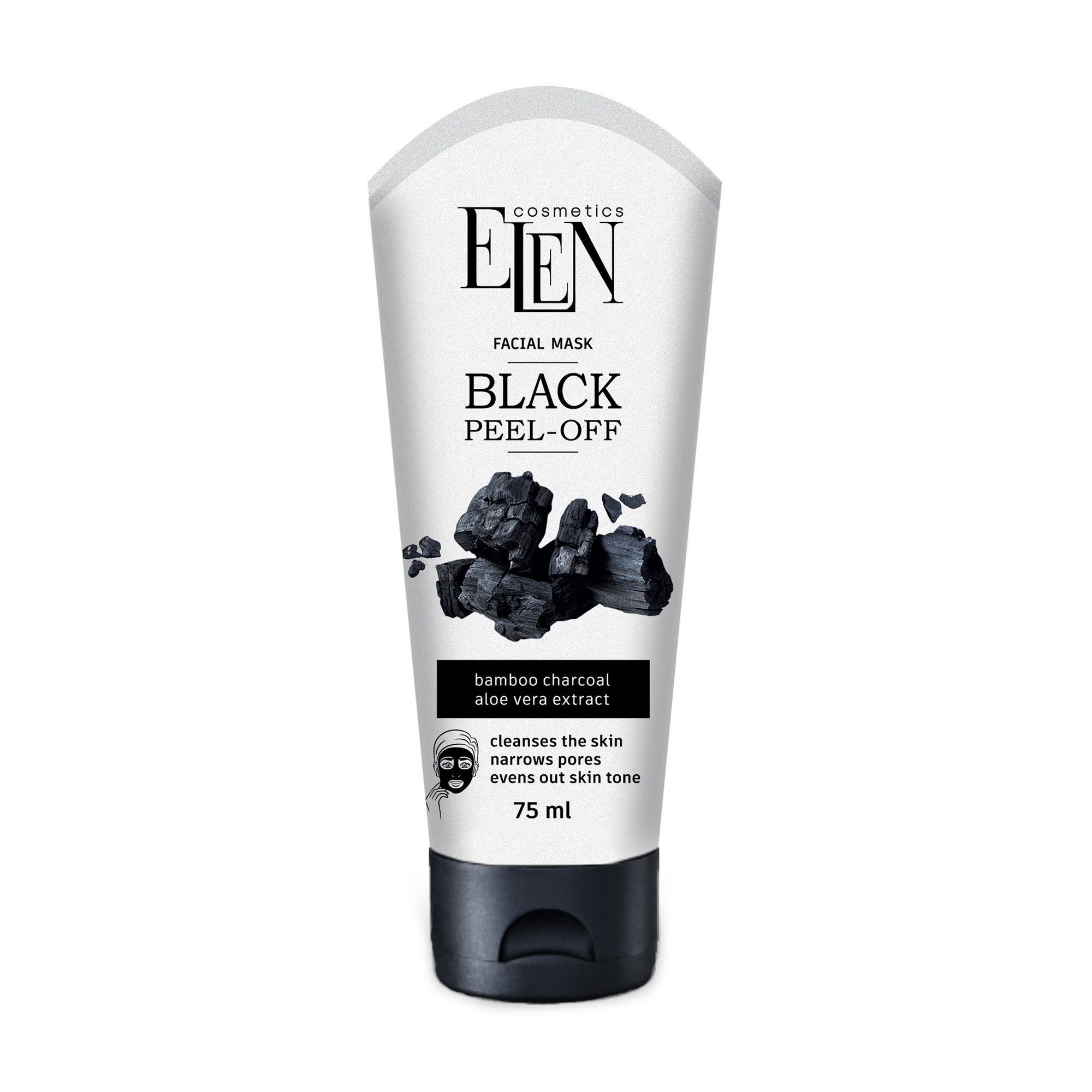 

Маска-плівка для обличчя Elen Cosmetics Facial Mask Black Peel-off, 75 мл