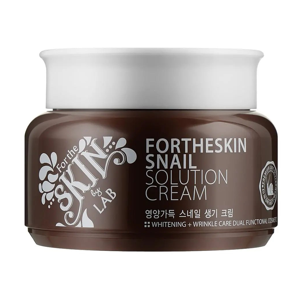 Крем для обличчя Fortheskin Snail Solution Cream з муцином равлика, 100 мл