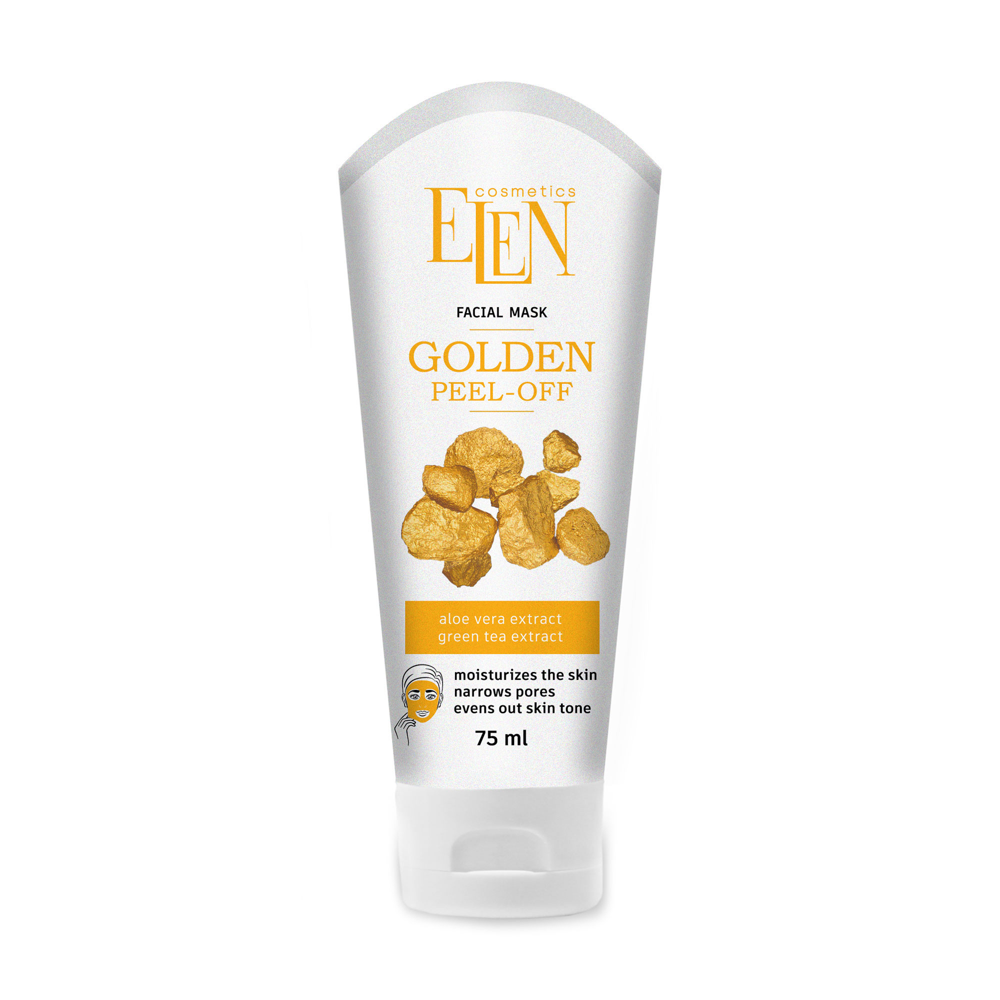 

Маска-плівка для обличчя Elen Cosmetics Facial Mask Golden Peel-off, 75 мл