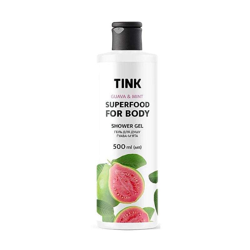 

Гель для душу Tink Superfood For Body Guava & Mint Shower Gel Гуава-м'ята, 500 мл