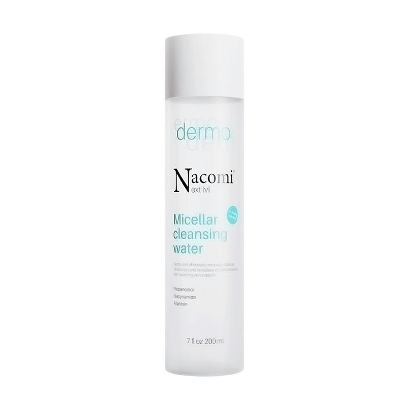 

Уцінка! Очищувальна міцелярна вода для обличчя Nacomi Next Level Dermo Micellar Cleansing Water для сухої та чутливої шкіри, 200 мл