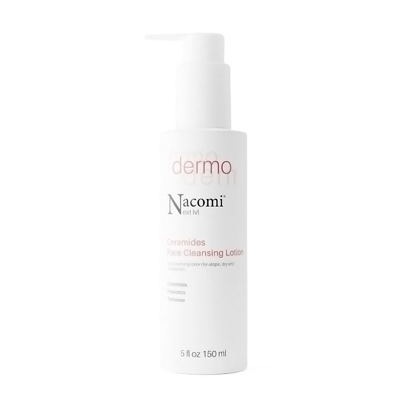 

Уцінка! Очищувальний лосьйон для обличчя Nacomi Next Level Dermo Ceramides Face Cleansing Lotion для атопічної, сухої та подразненої шкіри, 150 мл