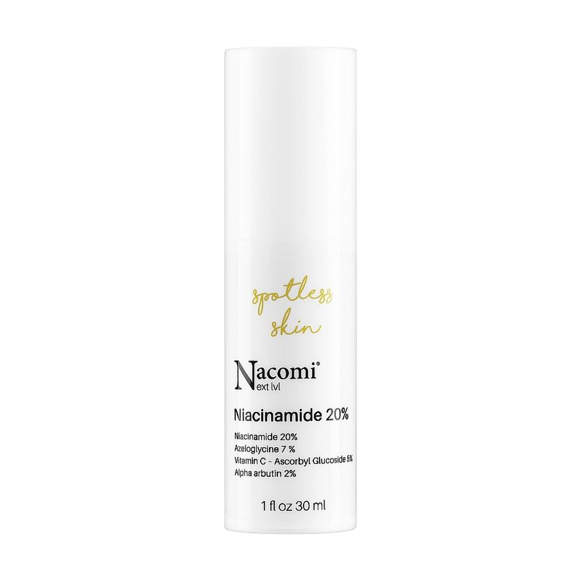 

Уцінка! Точкова освітлювальна сироватка для обличчя Nacomi Next Level Niacinamide 20% з ніацинамідом, 30 мл