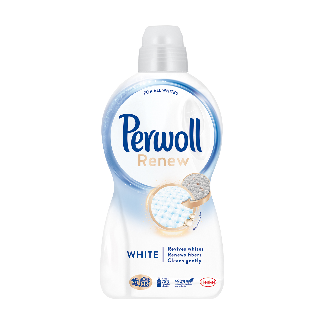 

Засіб для делікатного прання Perwoll Renew White для білих речей, 36 циклів прання, 1.98 л