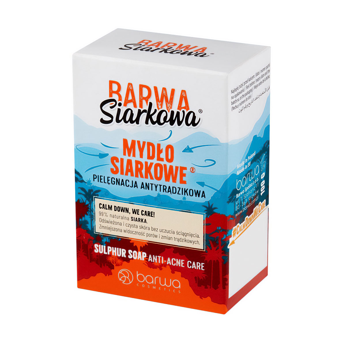

Антибактеріальне сірчане мило Barwa Cosmetics Sulphur Anti-Acne Antibacterial Soap, 100 г
