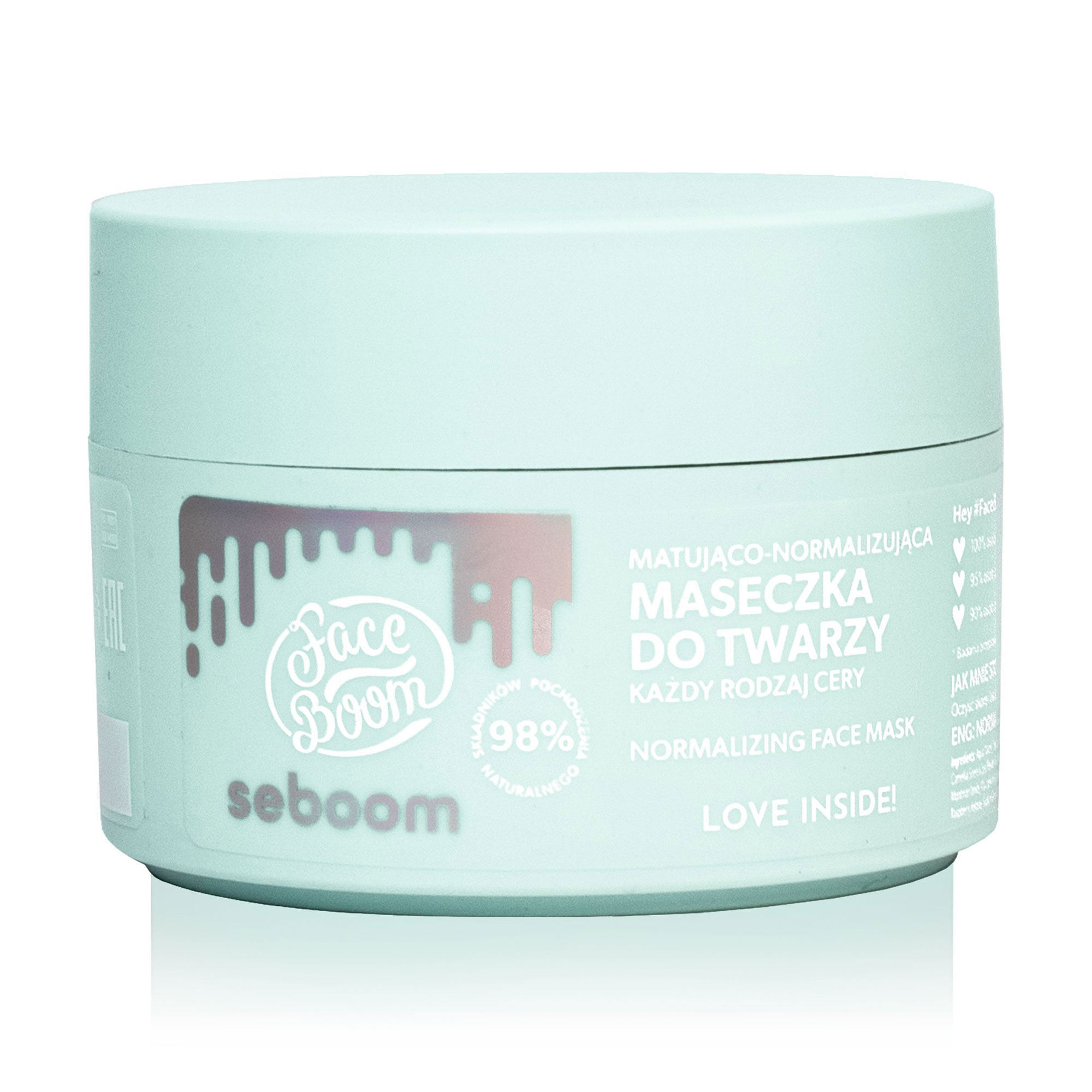 

Матувальна нормалізувальна маска для обличчя Face Boom Seboom Face Mask, 45 г