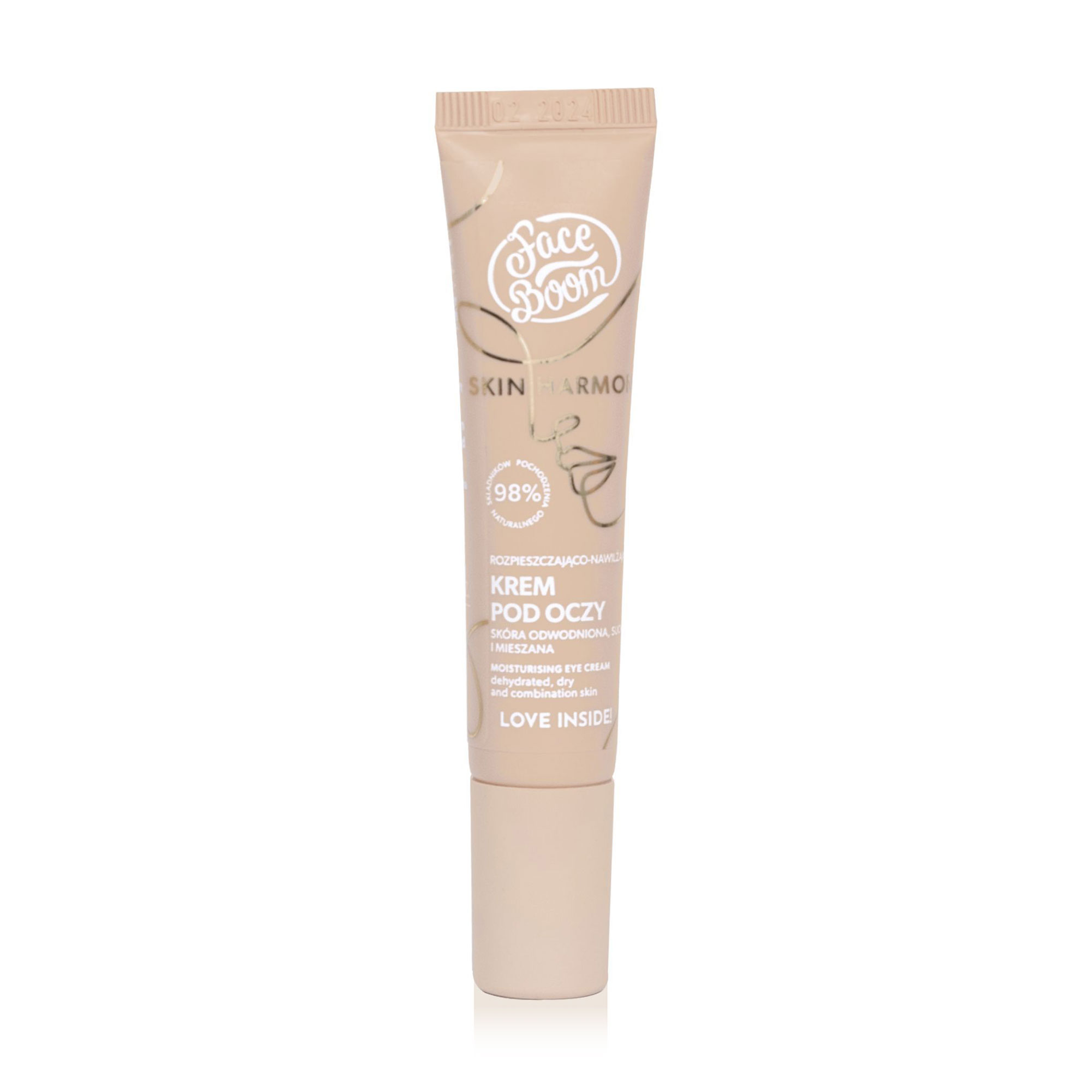 

Крем для шкіри навколо очей Face Boom Skin Harmony Eye Cream для зневодненої, сухої та комбінованої шкіри, 15 мл