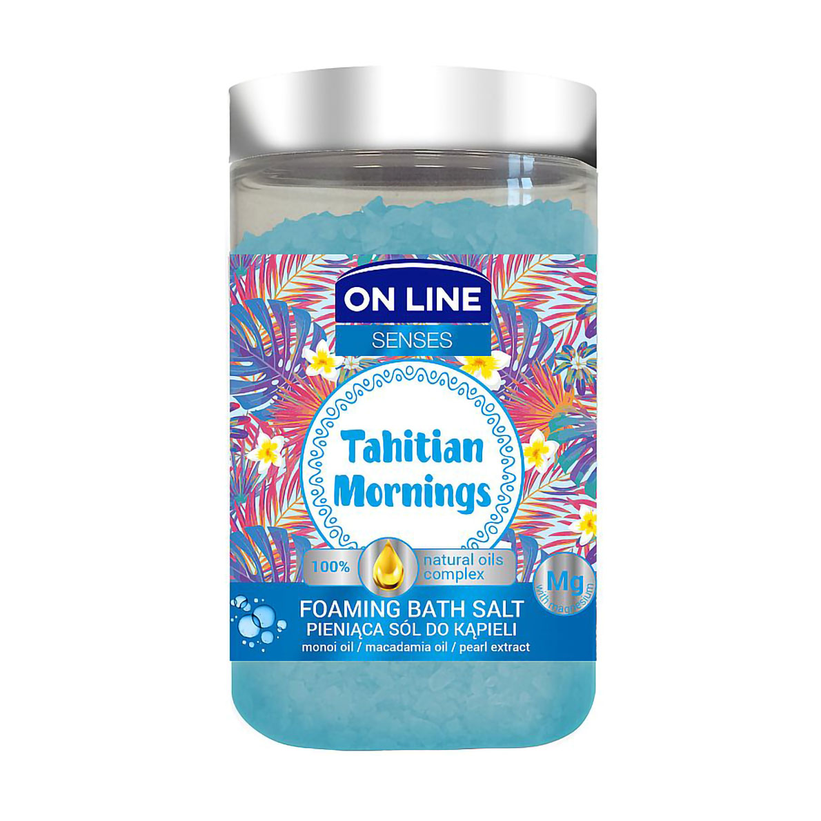 

Сіль для ванни On Line Senses Foaming Bath Salt Таїтянський ранок, 480 г