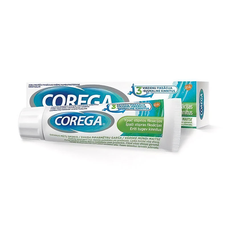

Крем для фіксації зубних протезів Corega Extra Strong Fresh Mint, 70 г
