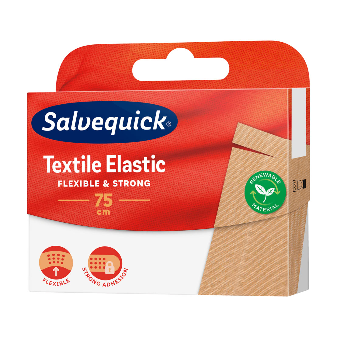 

Текстильний пластир Salvequick Textil Elastic, 75 см