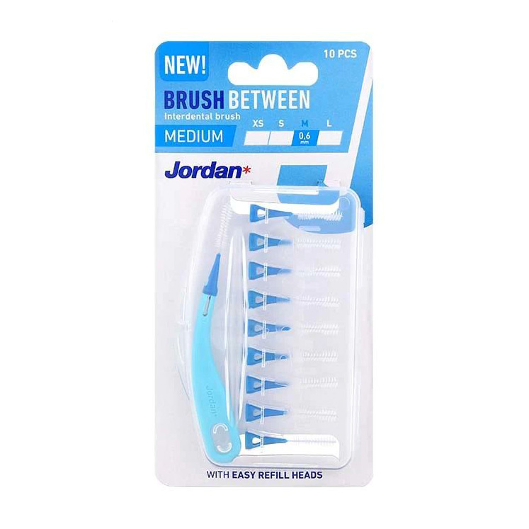 

Щітки для міжзубних проміжків Jordan Brush Between М 0.6 мм, 10 шт