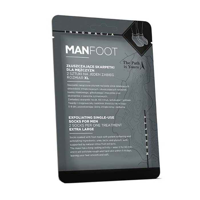 

Чоловіча відлущувальна маска-шкарпетка для ніг ManFoot Foot Mask For Men XL, 2 шт