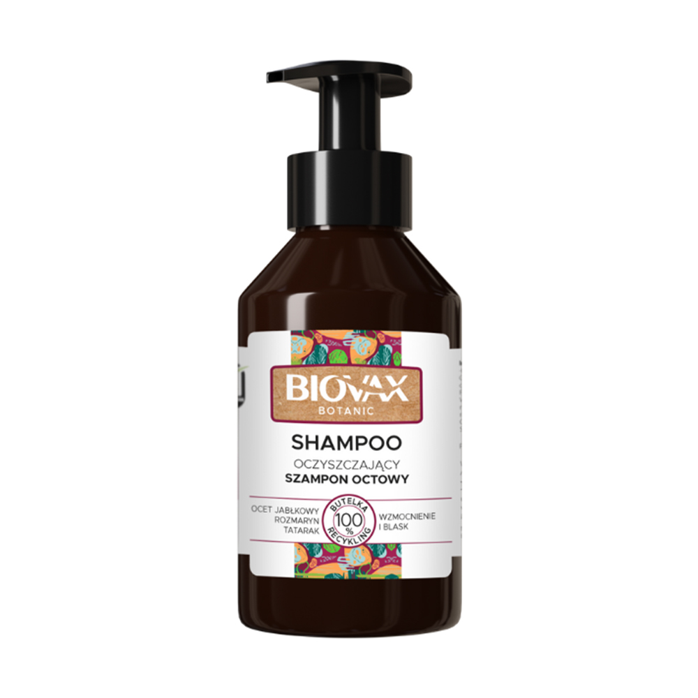 

Шампунь для волосся Biovax Botanic Hair Shampoo Яблучний оцет та розмарин, 200 мл