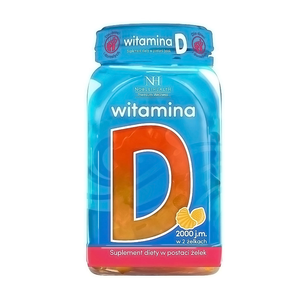 

Уцінка! Дієтична добавка вітаміни в жувальних цукерках Noble Health Vitamin D Вітамін D, 60 шт