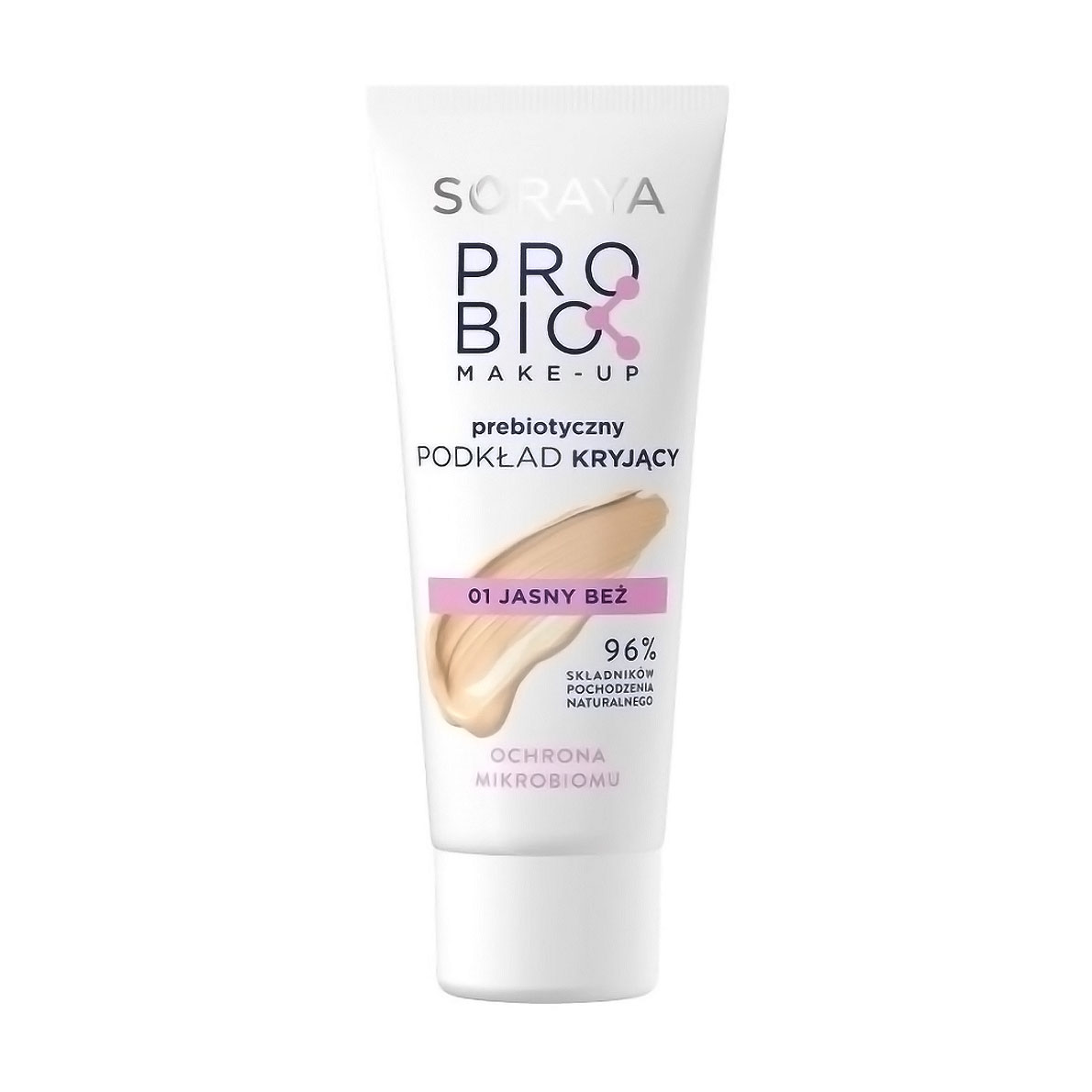 

Тональний крем для обличчя Soraya Probio Make-Up 01 Light Beige, 30 мл