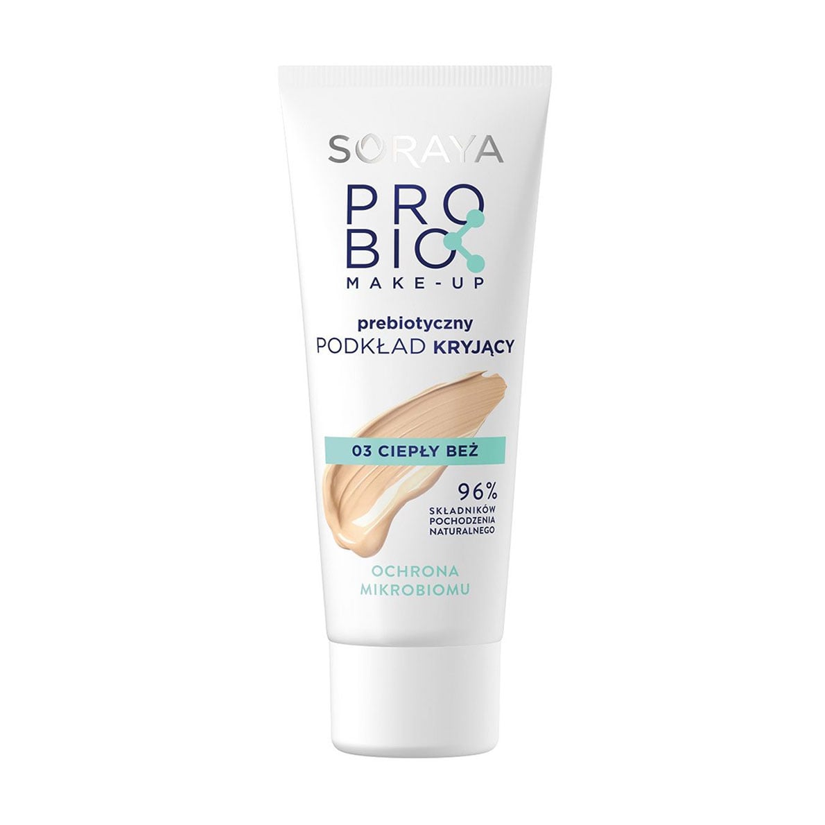 

Тональний крем для обличчя Soraya Probio Make-Up 03 Warm Beige, 30 мл