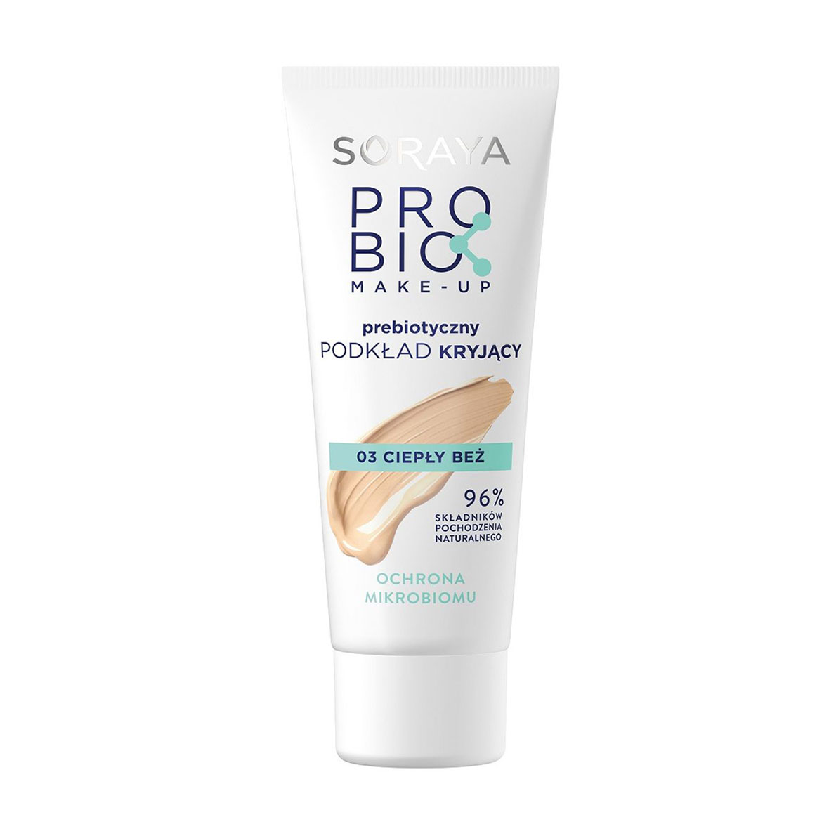 

Тональний крем для обличчя Soraya Probio Make-Up 03 Warm Beige, 30 мл
