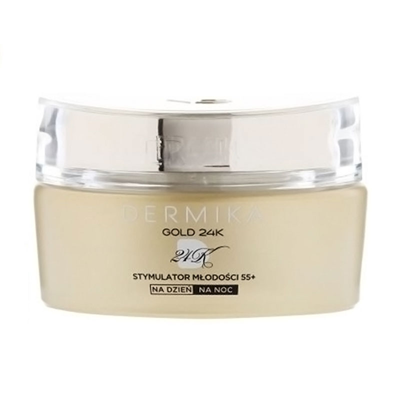 

Уцінка! Крем для обличчя Dermika Luxury Gold Gold 24k Total Benefit Стимулятор молодості, 55+, 50 мл