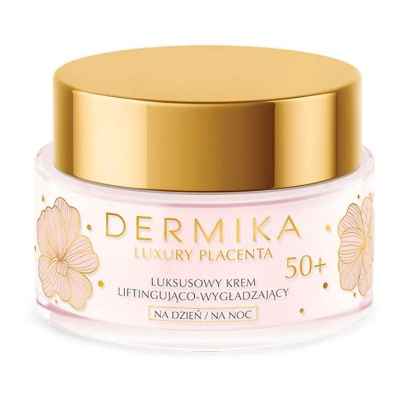 

Уцінка! Ліфтинг-розгладжувальний крем для обличчя Dermika Luxury Placenta, 50+, 50 мл