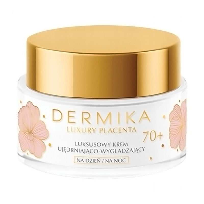 

Уцінка! Зміцнювальний та розгладжувальний крем для обличчя Dermika Luxury Placenta, 70+, 50 мл