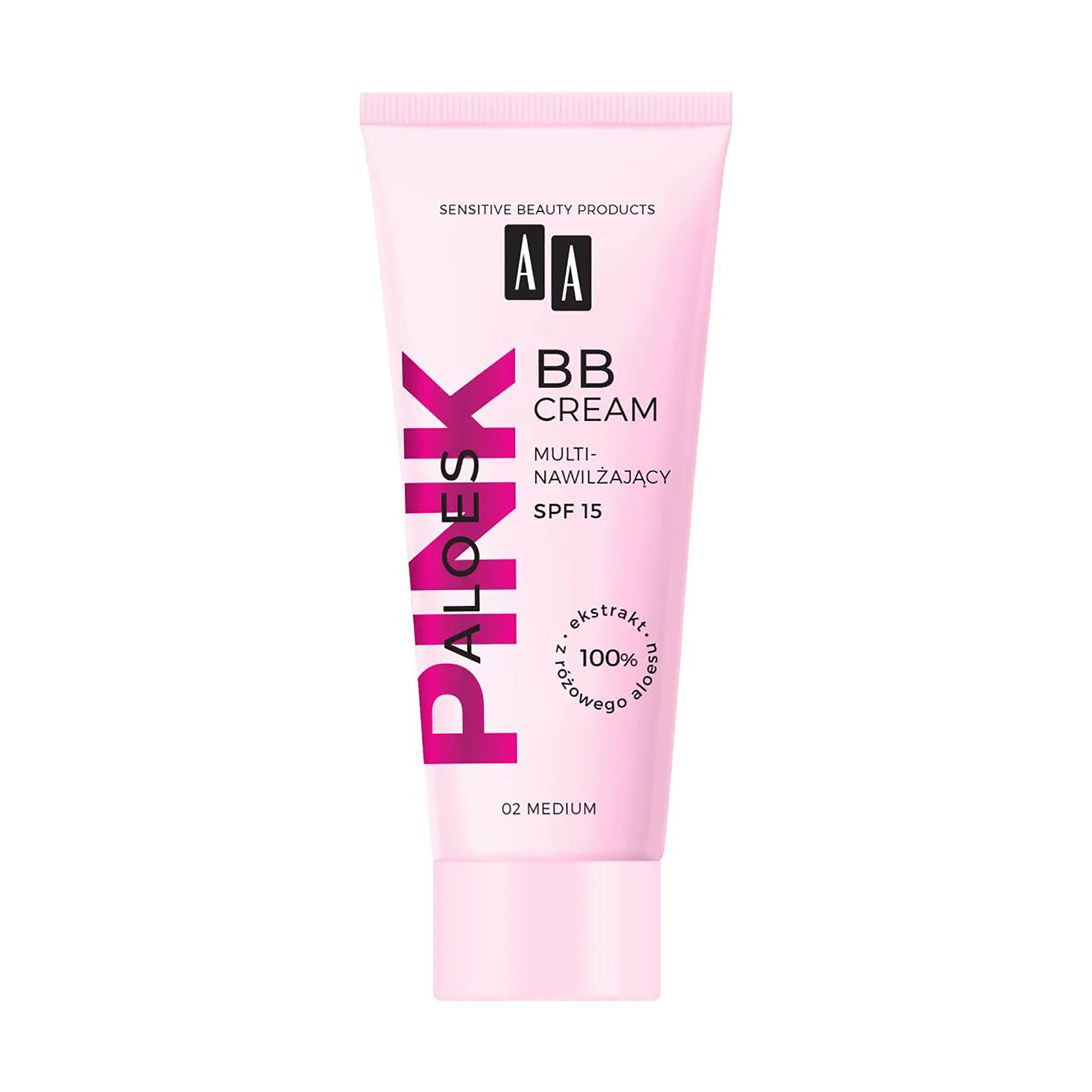 

Мультизволожувальний BB-крем для обличчя AA Aloes Pink BB Cream SPF15, 02 Medium, 30 мл