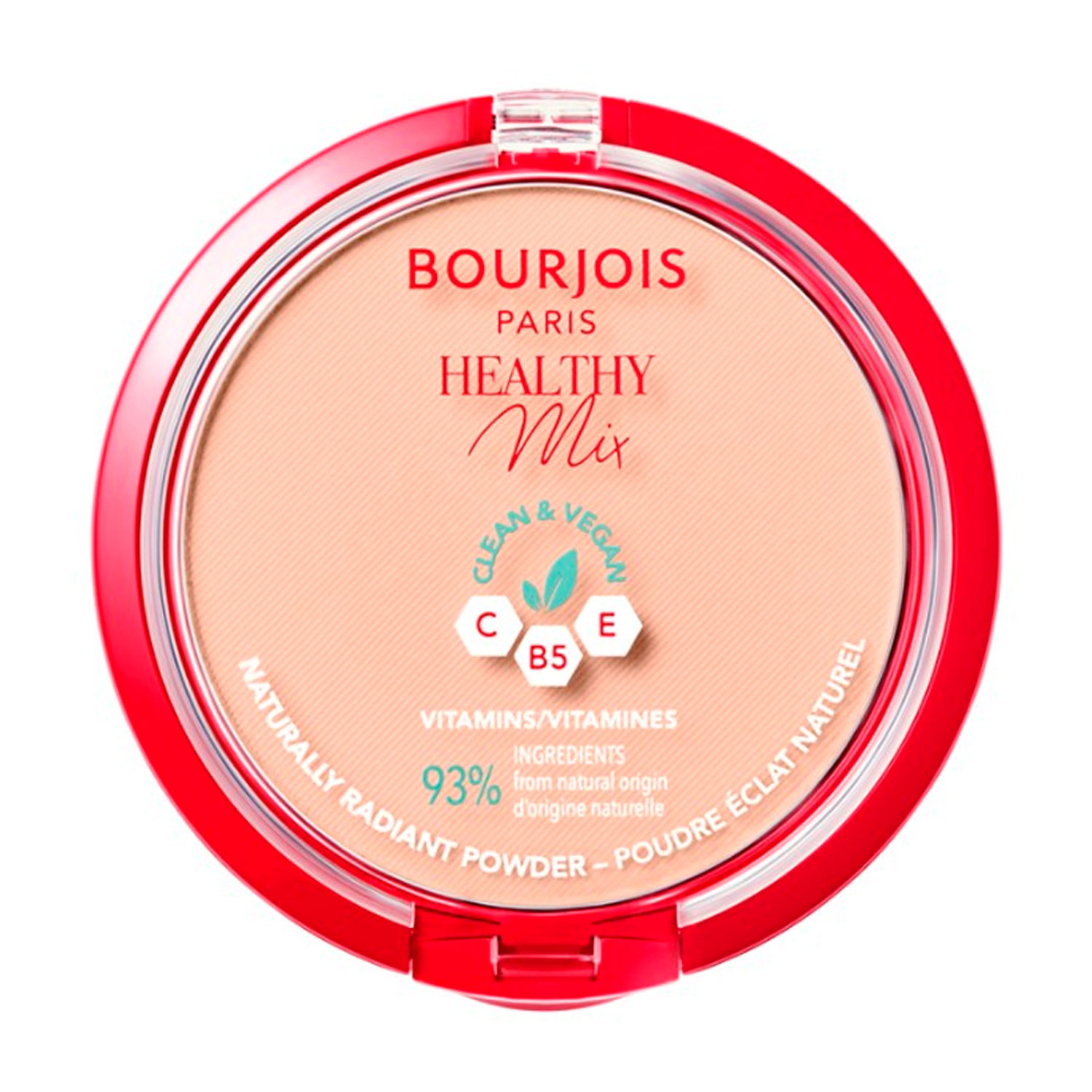 

Компактна пудра для обличчя Bourjois Poudre Compacte Healthy Mix Clean, 03 Beige Rose, 10 г