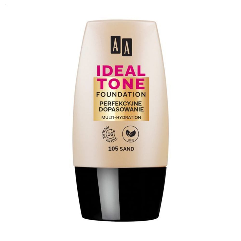 

Тональна основа для обличчя AA Ideal Tone Foundation 105 Sand, 30 мл