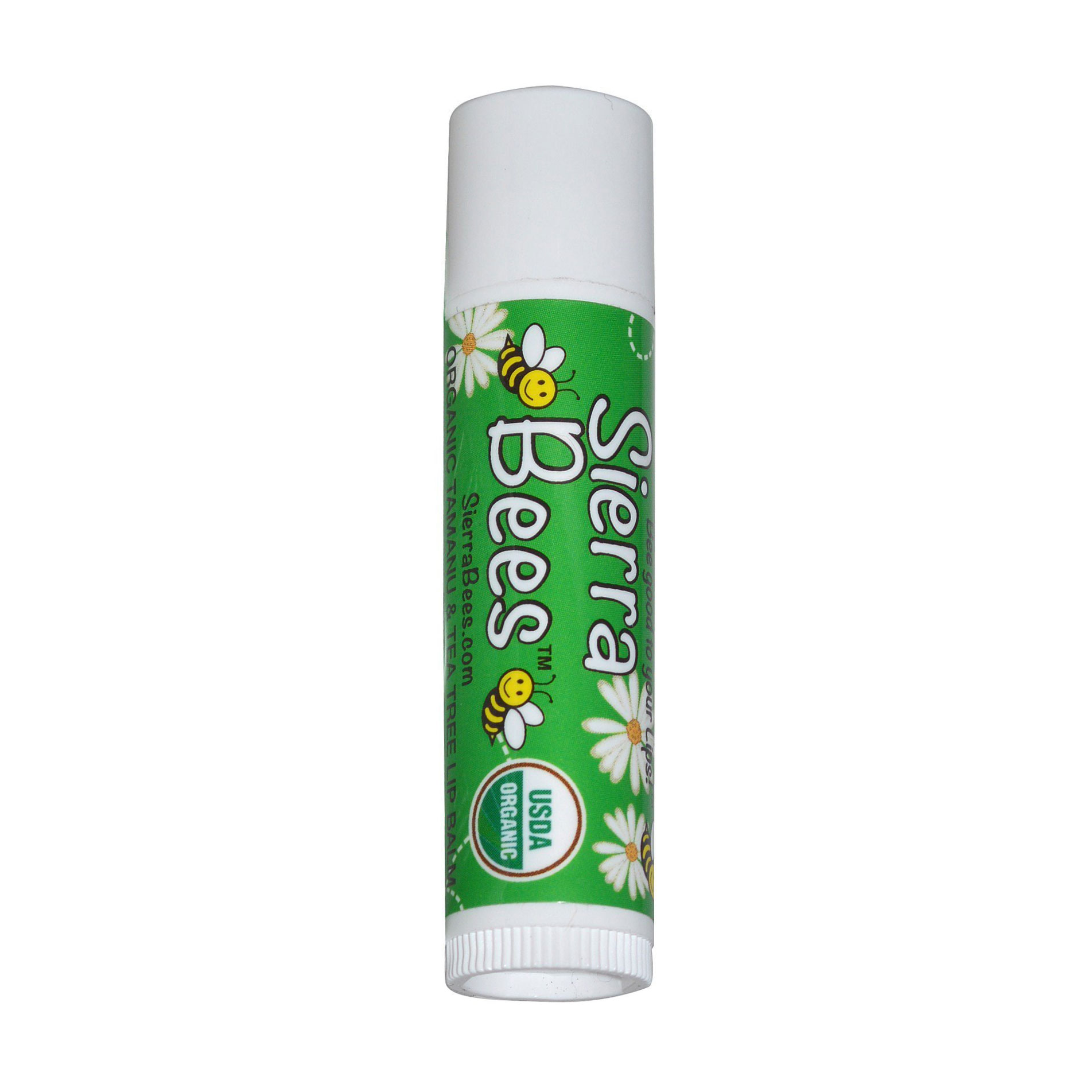 

Уцінка! Бальзам для губ Sierra Bees Tamanu & Tea Tree Organic Lip Balm Таману та чайне дерево, 4.25 г