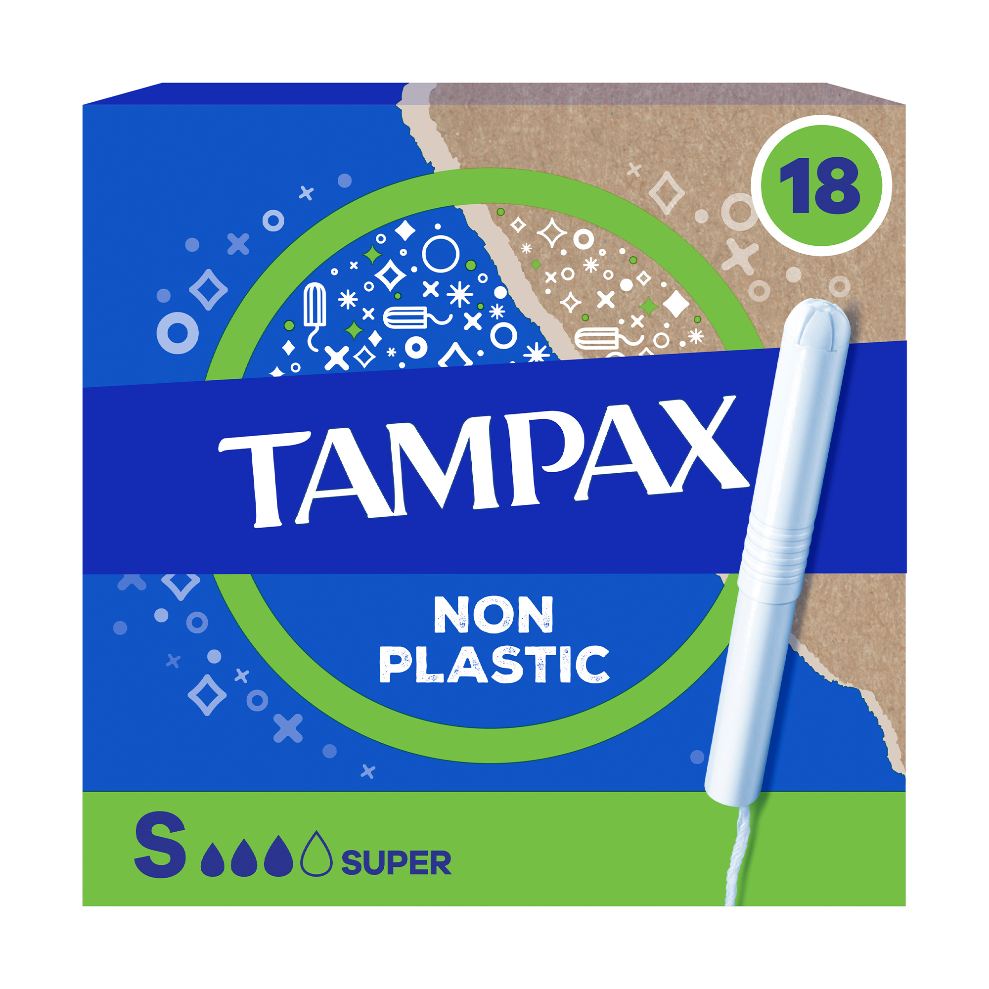 

Уцінка! Тампони Tampax Compak Super з аплікатором, 18 шт