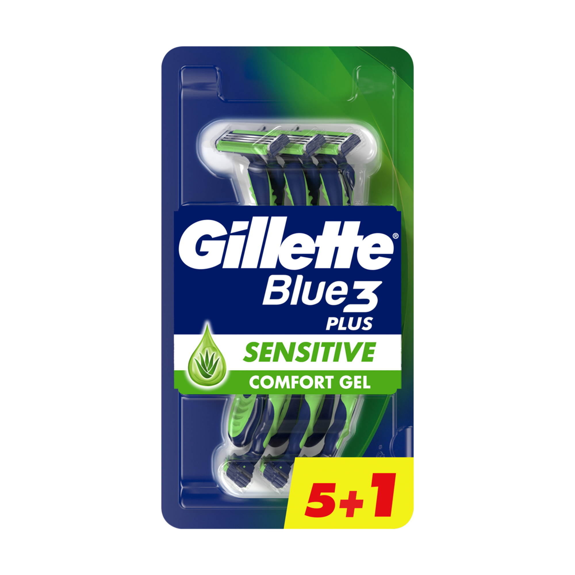 

Одноразові станки для гоління Gillette Blue 3 Sensitive чоловічі, 6 шт