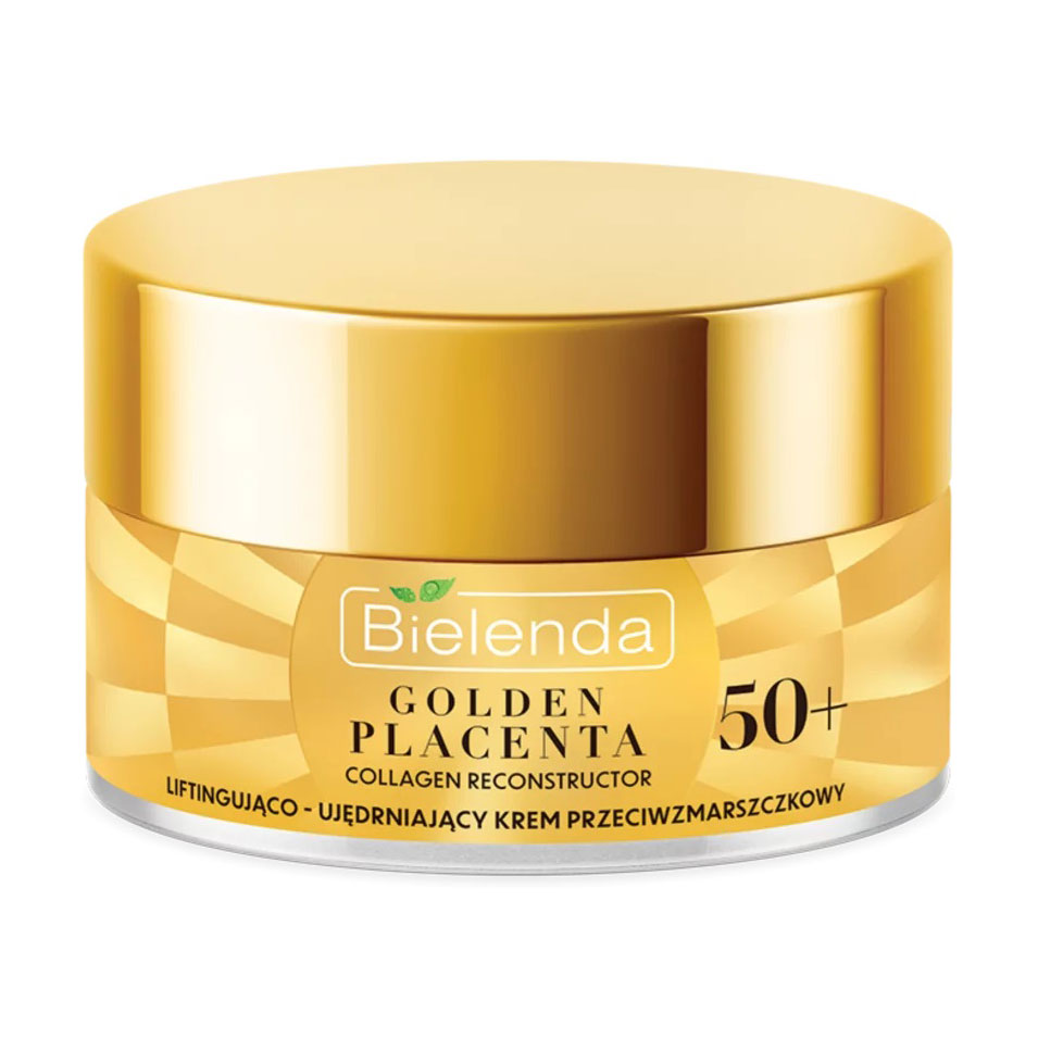 

Уцінка! Підтягувальний та зміцнювальний крем для обличчя Bielenda Golden Placenta Collagen Reconstructor Cream 50+ проти зморшок, 50 мл