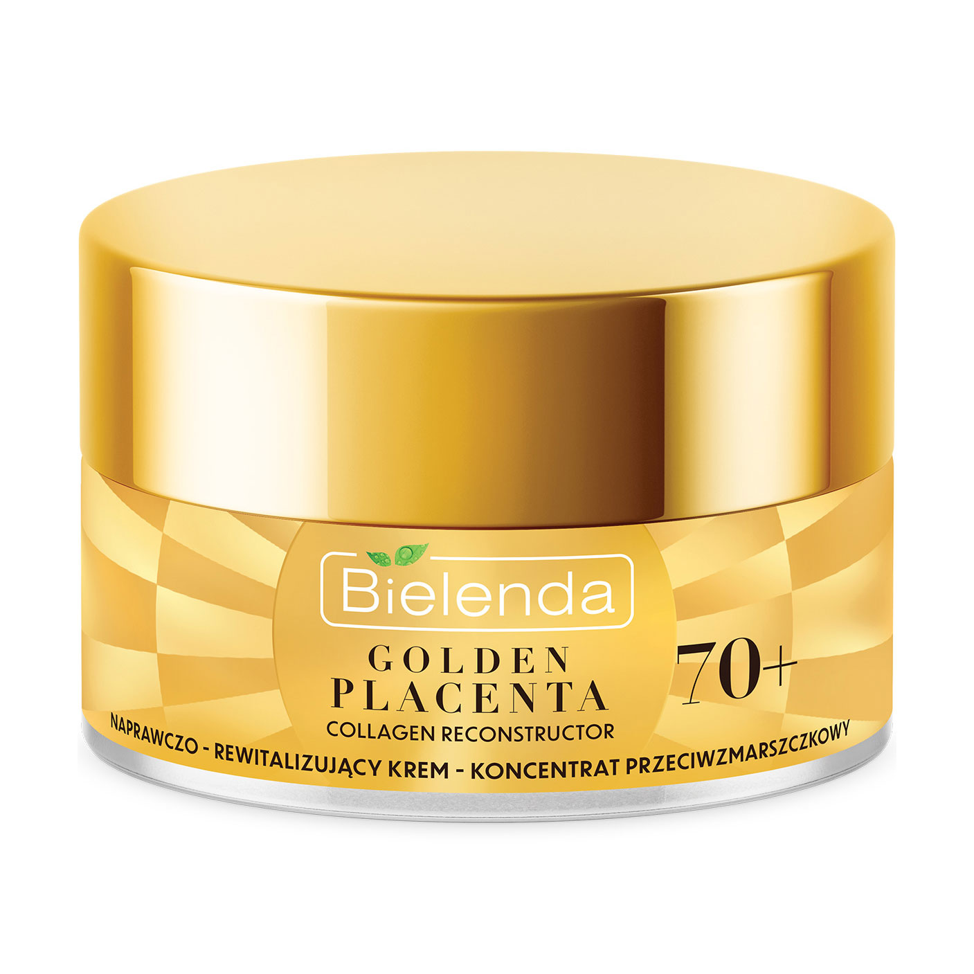 

Уцінка! Відновлювальний крем-концентрат для обличчя Bielenda Golden Placenta Collagen Reconstructor Cream 70+ проти зморшок, 50 мл