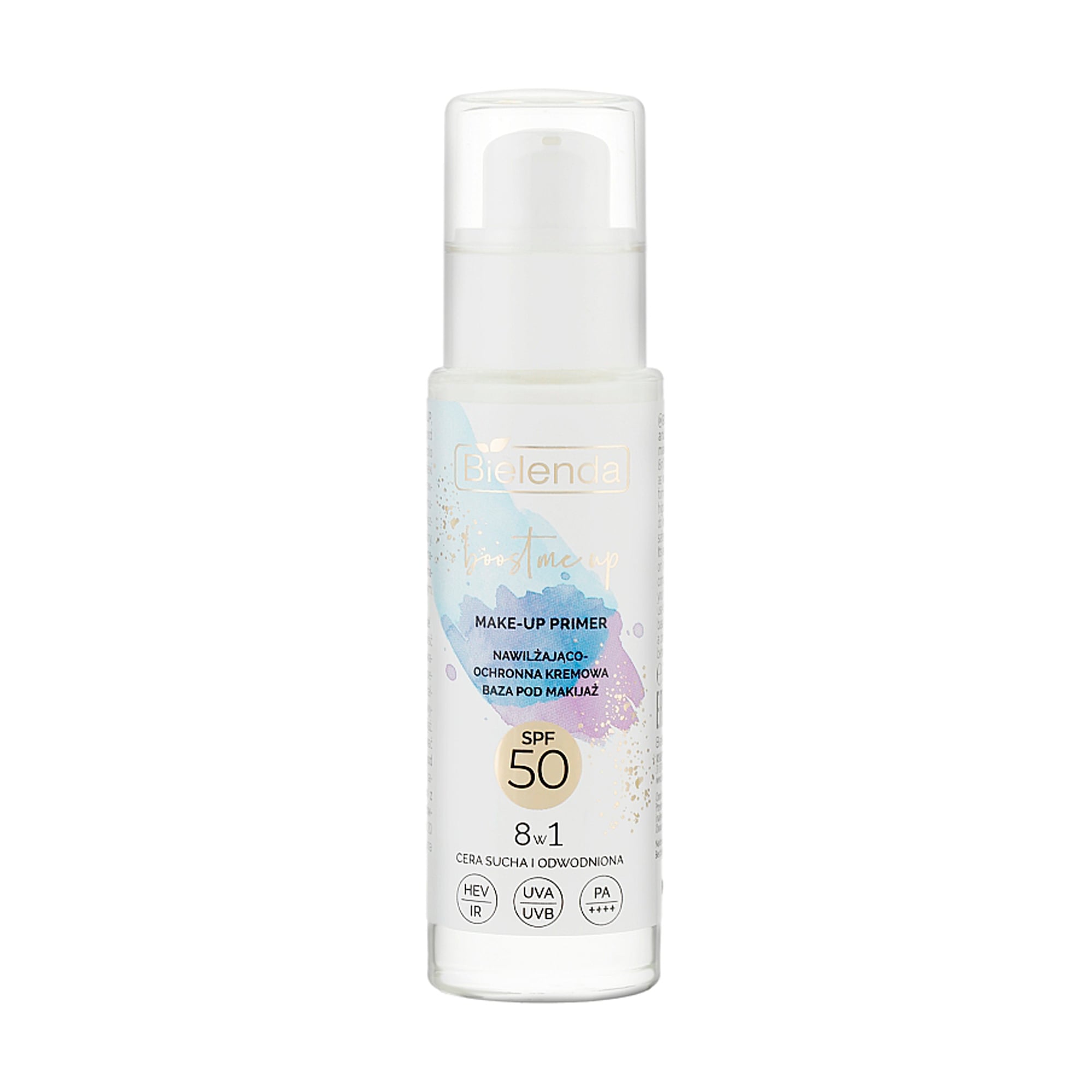 

Зволожувальний праймер для обличчя Bielenda Boost Me Up Make-up Primer 8 в 1 SPF 50 PA++++, 30 мл
