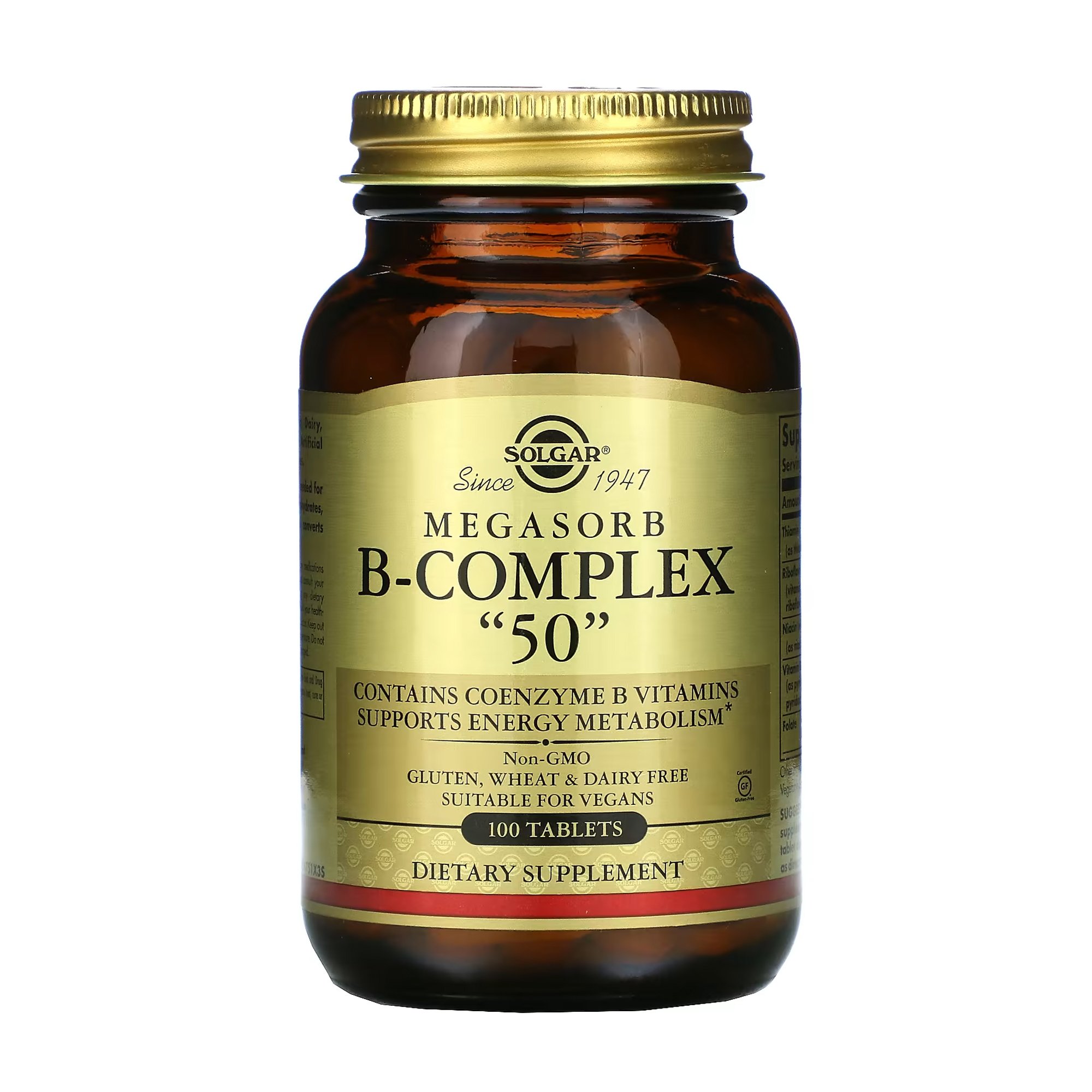 

Комплекс вітамінів B 50 Solgar B-Complex 50, 100 таблеток