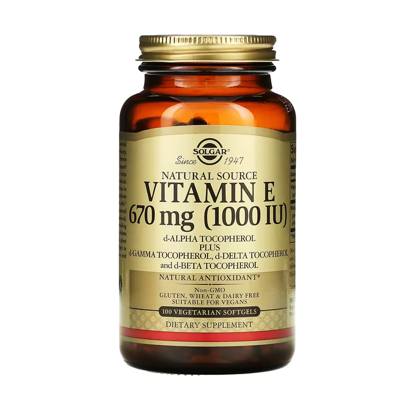 

Bітaмін E Solgar Vitamin E 670 мг, 1000 МО, 100 таблеток