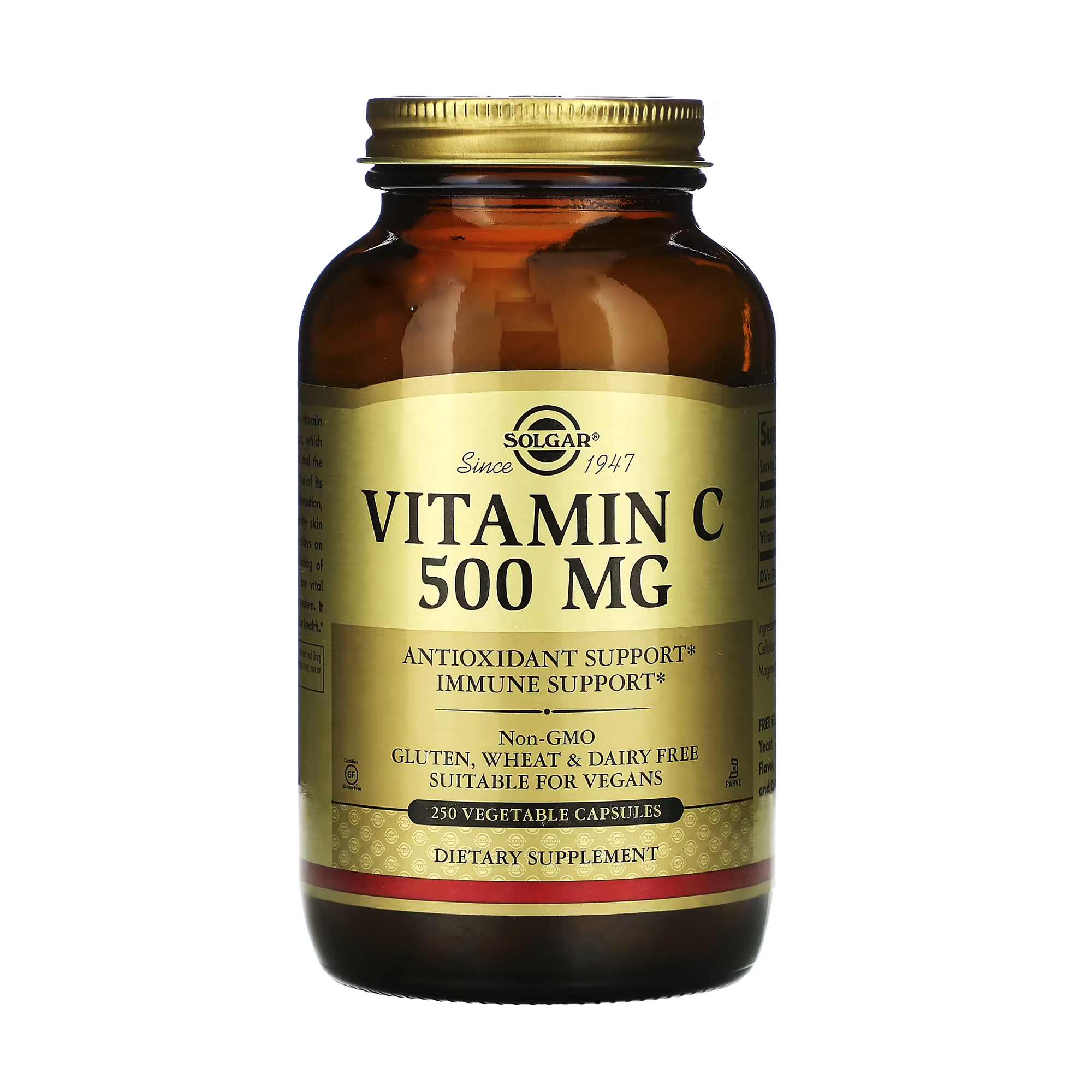 

Вітамін C Solgar Vitamin C 500 мг, 250 капсул