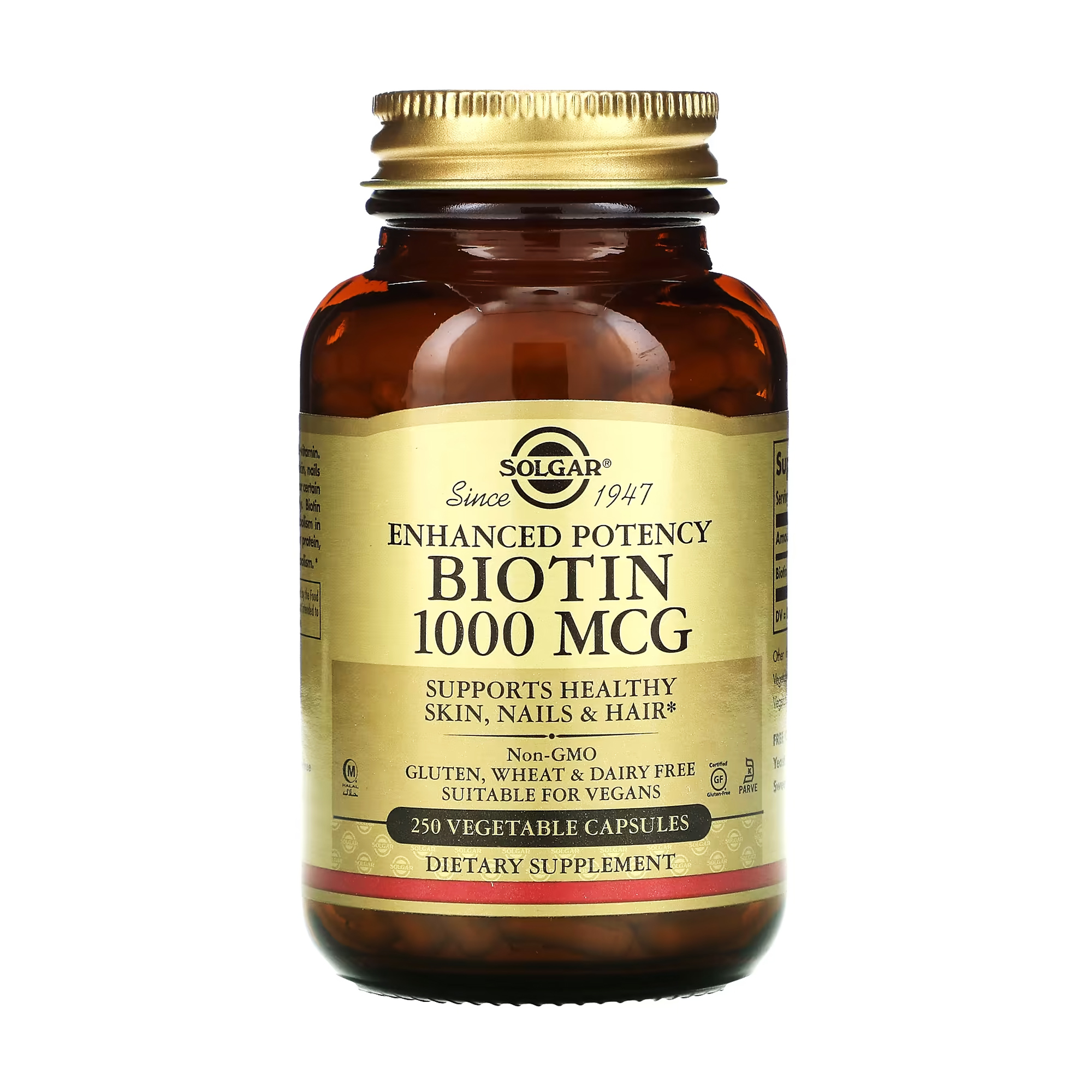 

Біотин Solgar Biotin 1000 мкг, 250 капсул