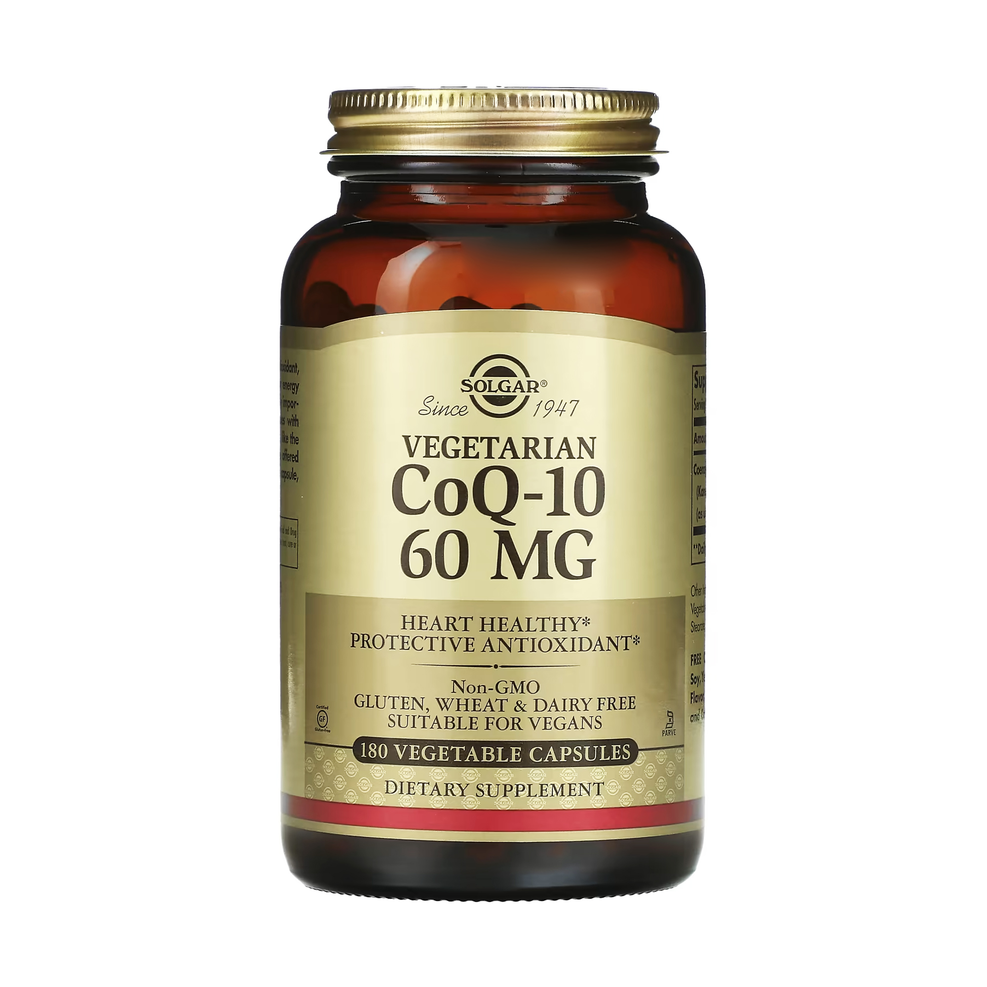 

Вегетаріанський CoQ-10 Solgar Vegetarian CoQ-10, 60 мг, 180 капсул