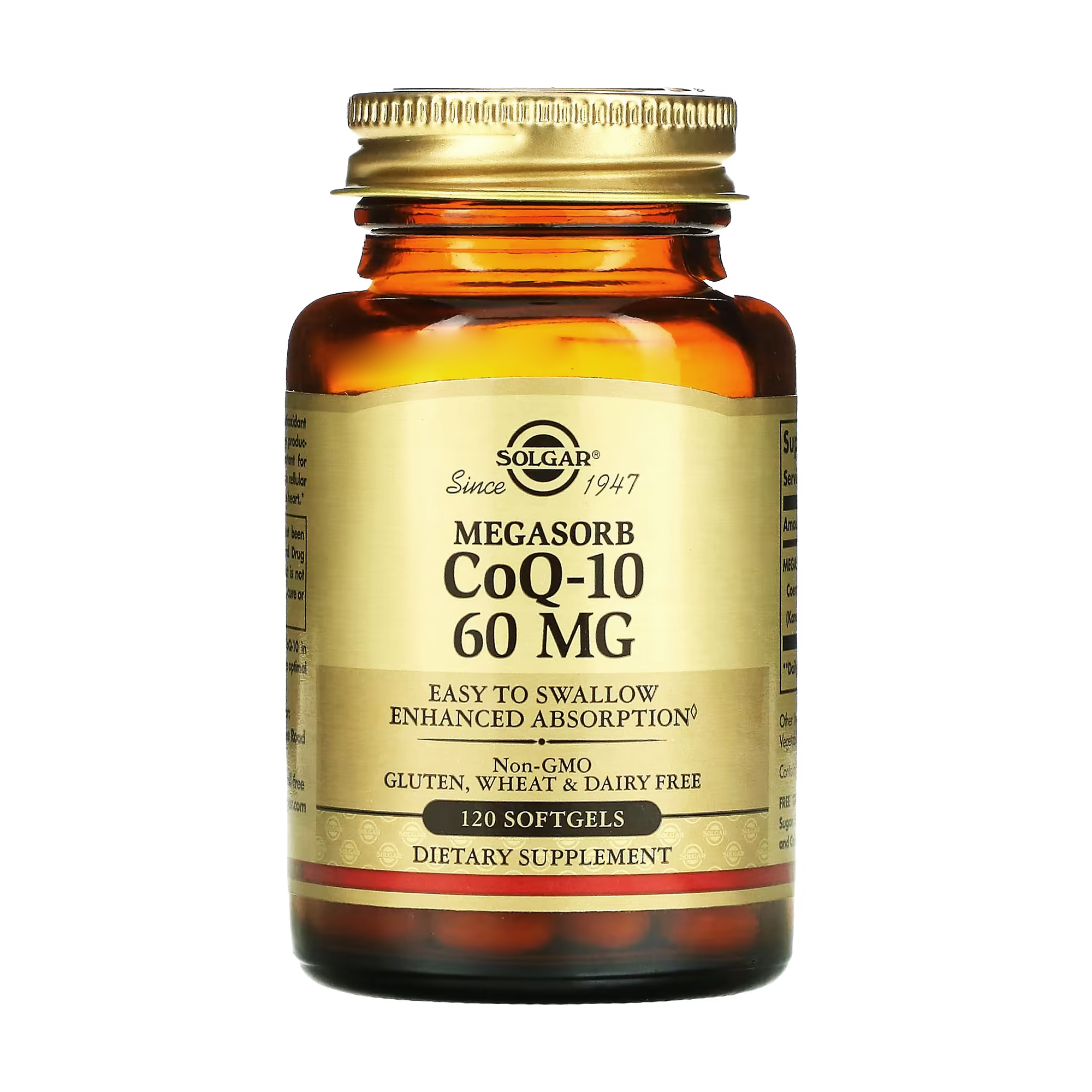 

Коензим Q10 Solgar CoQ-10, 60 мг, 120 капсул