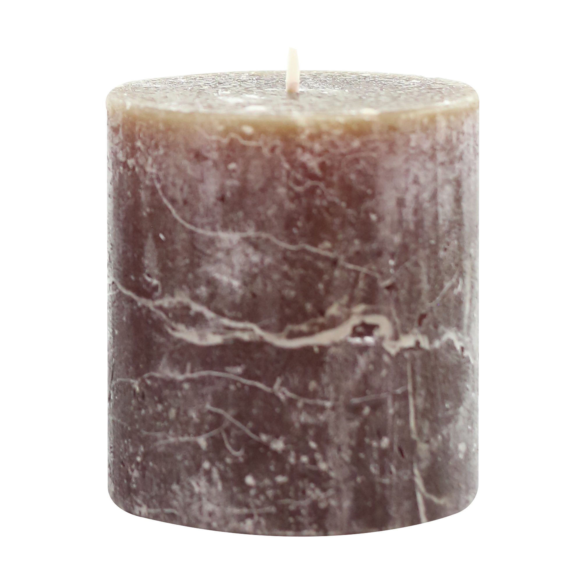 

Циліндрична свічка Candlesense Decor Rustic Коричнева, діаметр 7 см, висота 7.5 см
