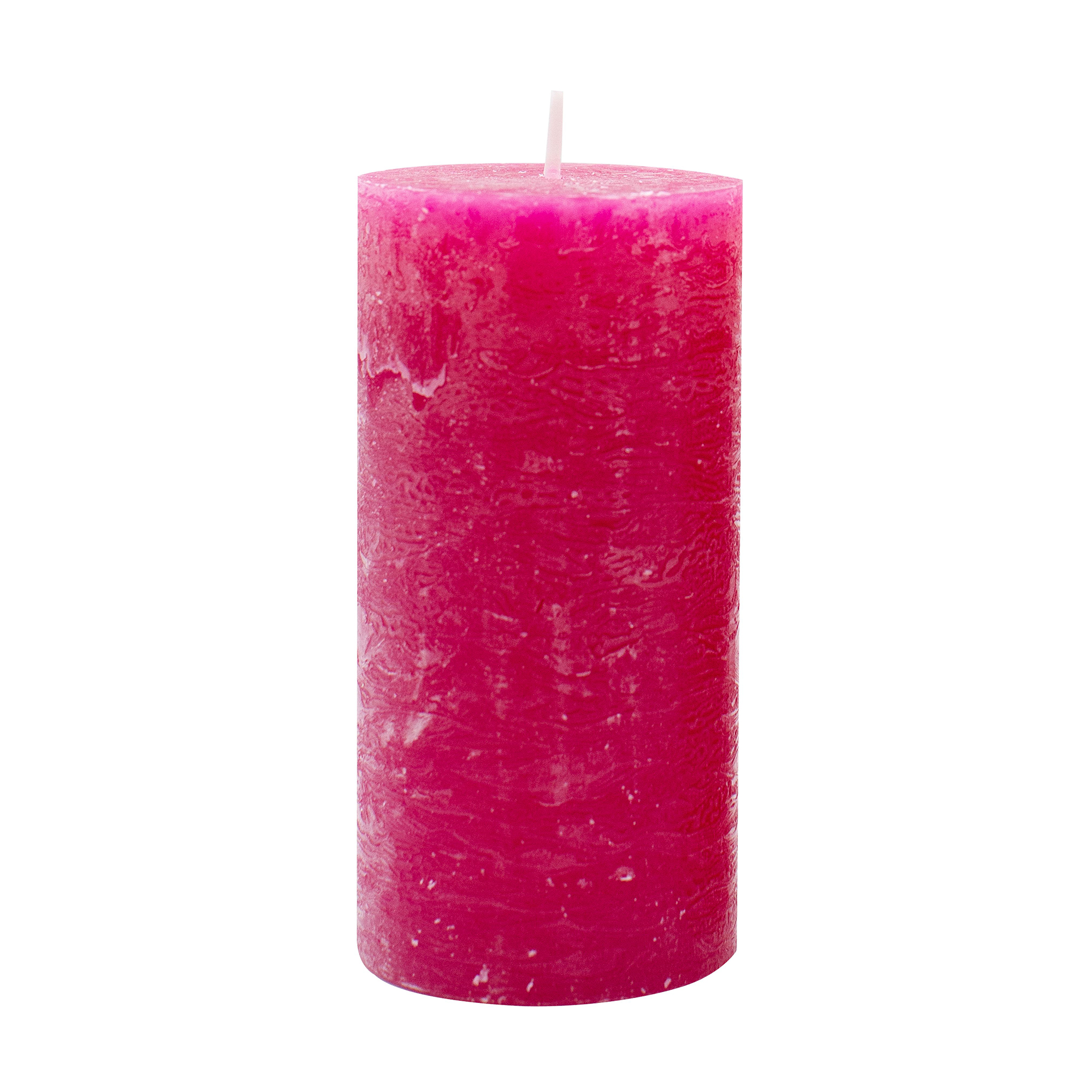 

Циліндрична свічка Candlesense Decor Rustic Фуксія, діаметр 6 см, висота 12 см