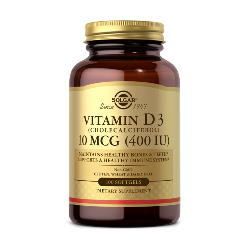 

Вітамін Д3 Solgar Vitamin D3 400 МО, 100 капсул