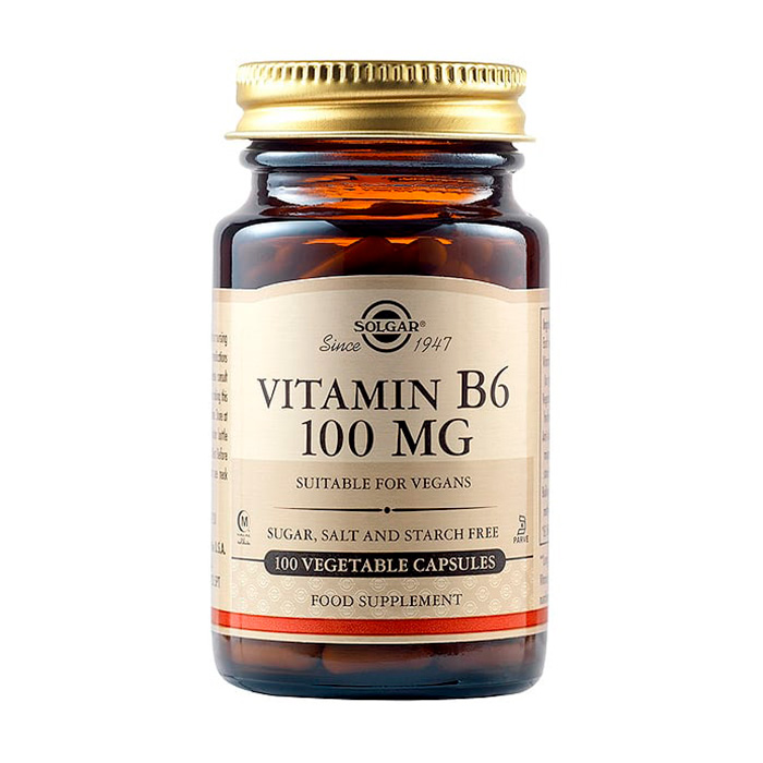 

Вітамін B6 Solgar Vitamin B6, 100 мг, 100 капсул