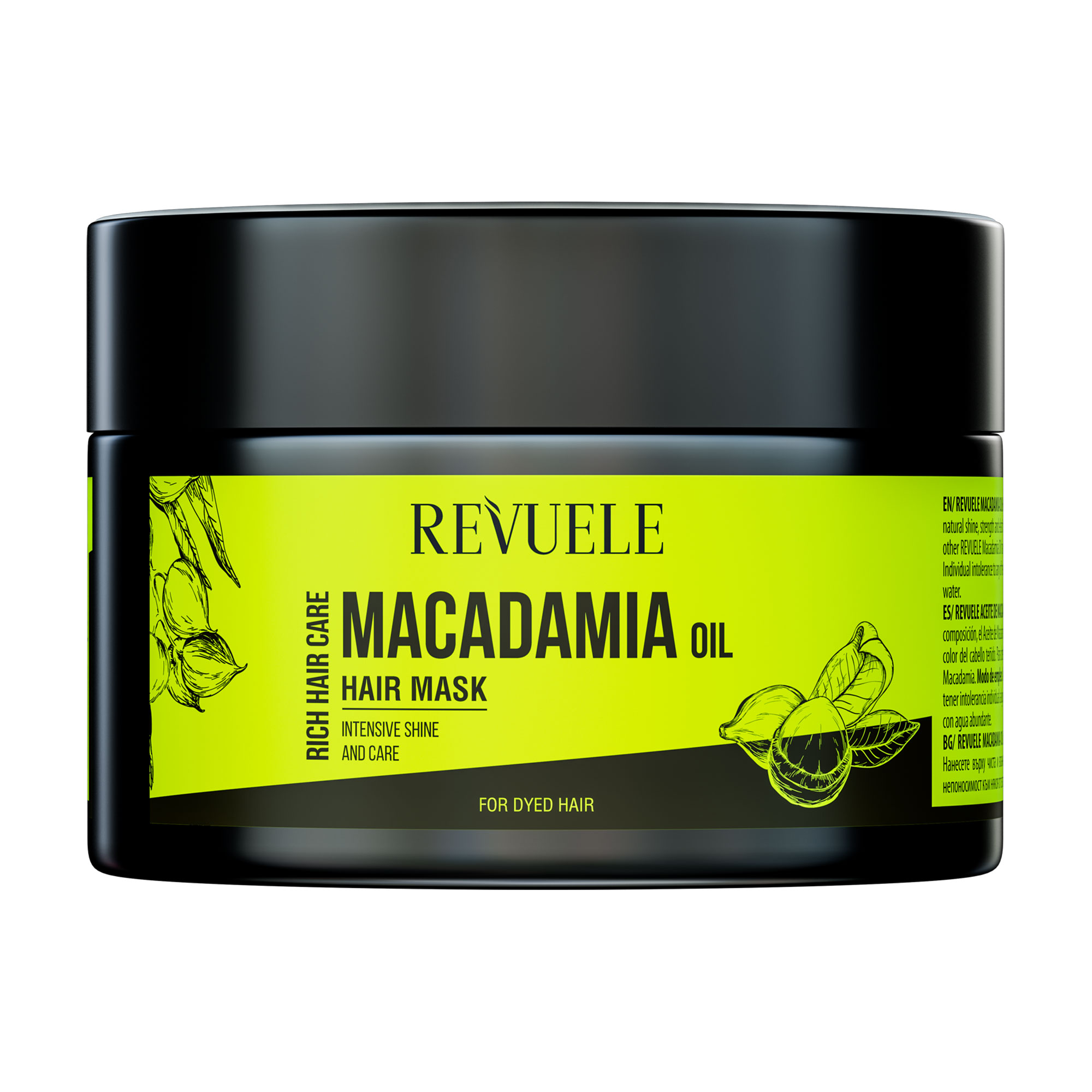 

Уцінка! Маска Revuele Macadamia Oil Hair Mask для пошкодженого волосся, з олією макадамії, 360 мл