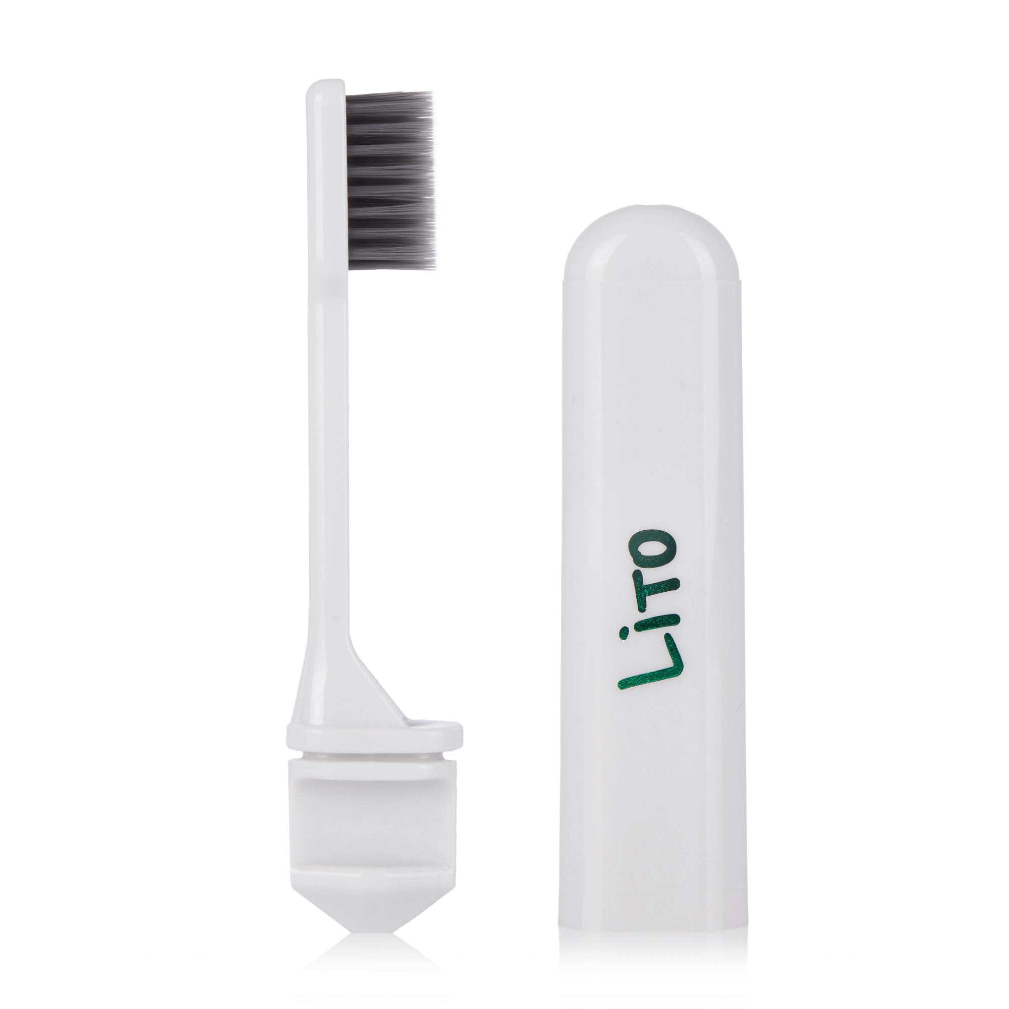 

Зубна щітка Lito Тravel Care середньої жорсткості, сіра, 1 шт