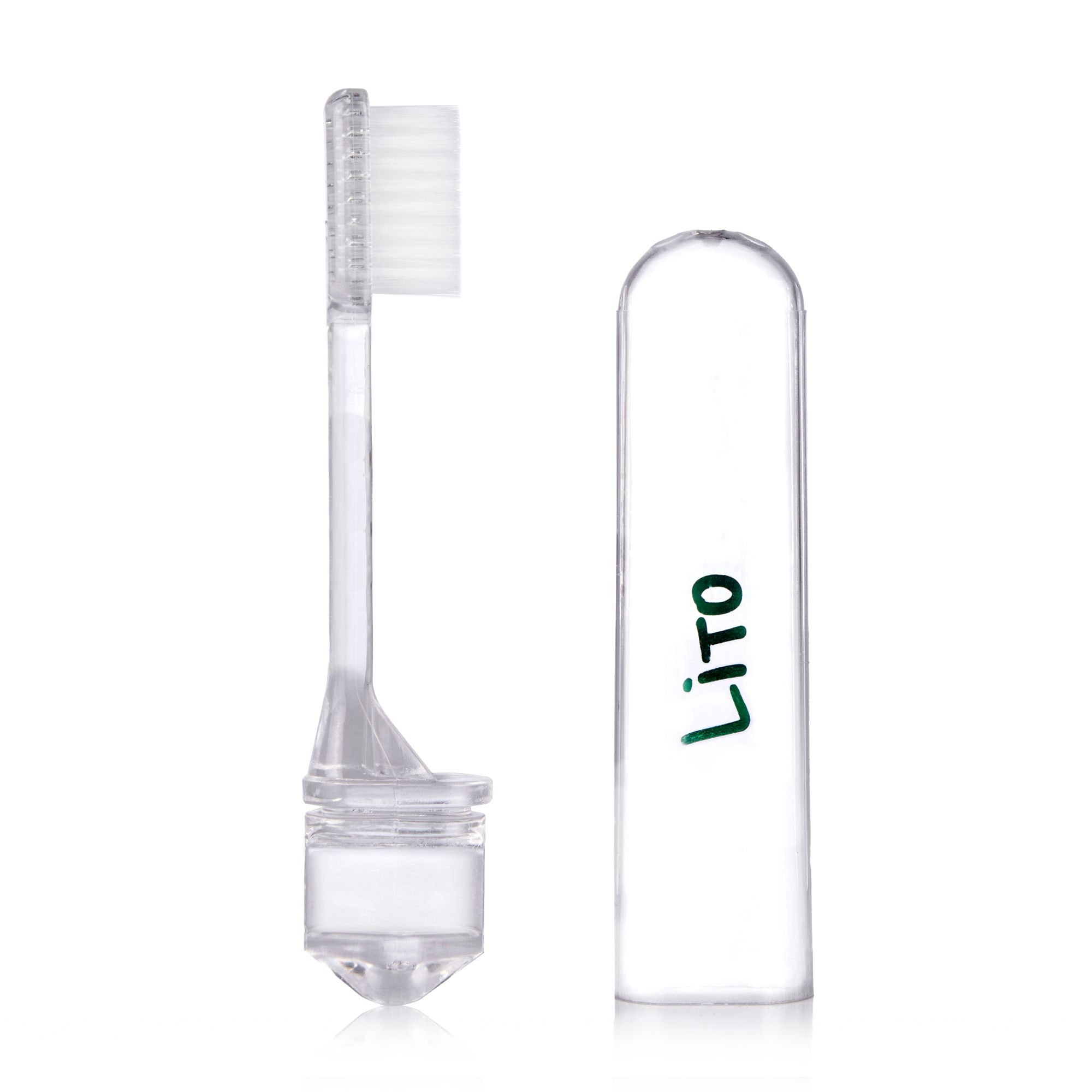 

Зубна щітка Lito Тravel Care середньої жорсткості, прозора, 1 шт