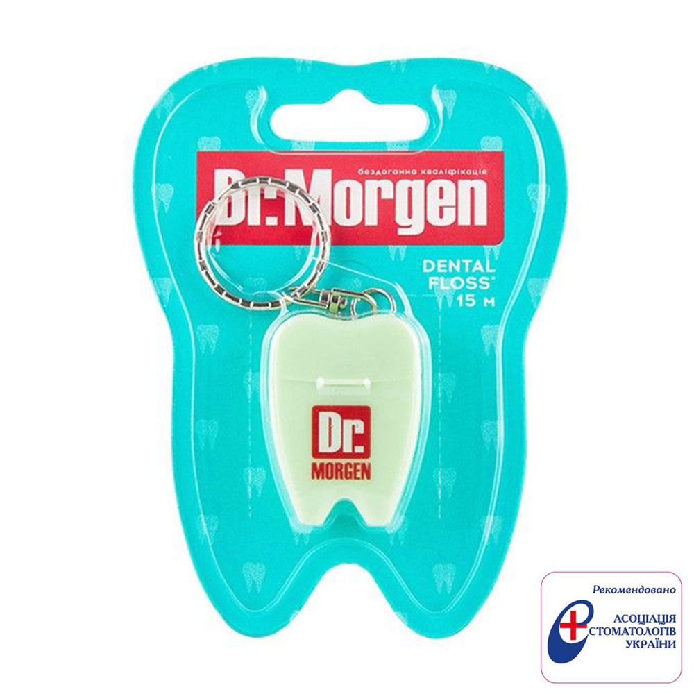 

Зубна нитка Dr. Morgen Dental Floss Mini для щоденного догляду, зелений, 15 м