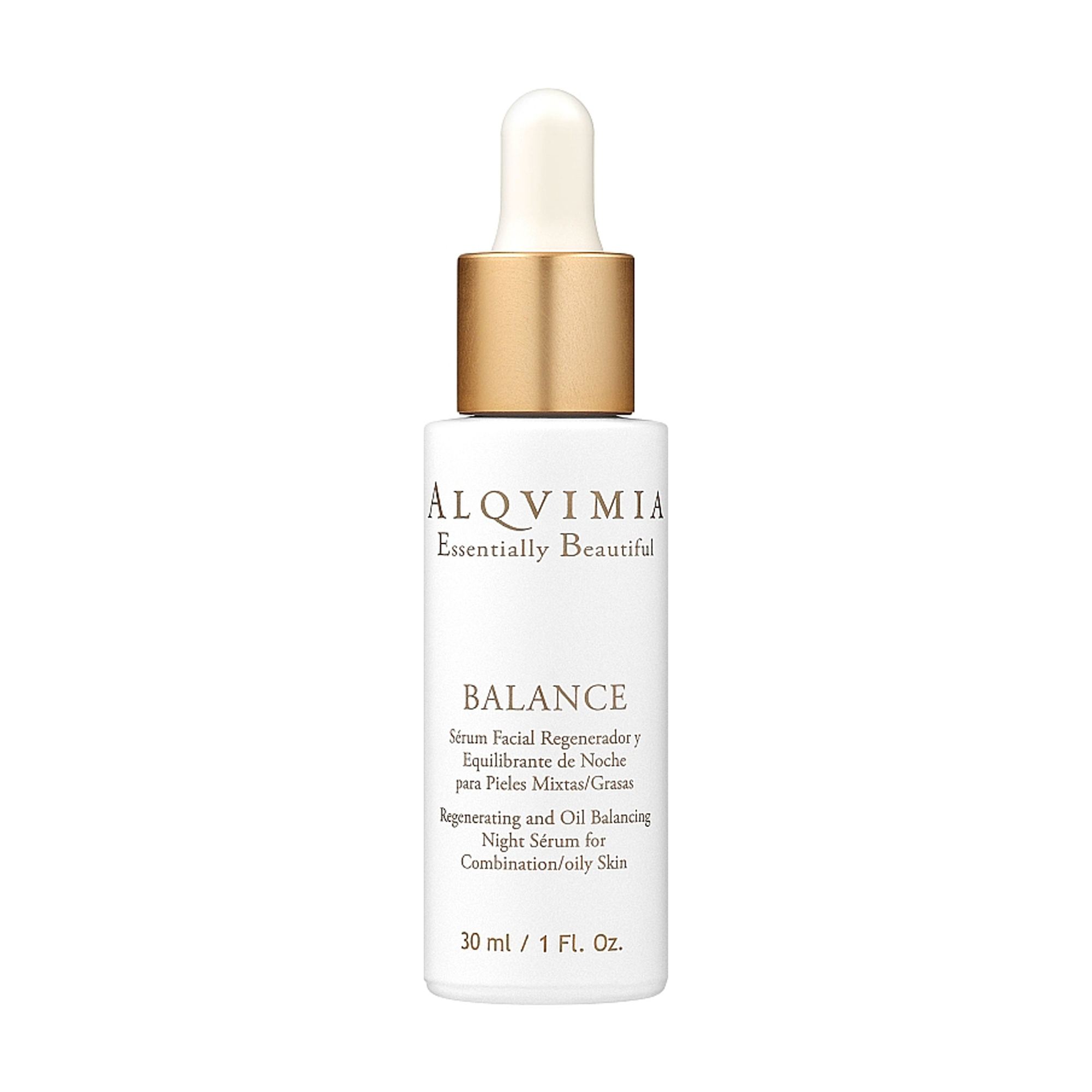 

Уцінка! Сироватка для обличчя Alqvimia Regenerating And Oil Balancing Night Serum для комбінованої та жирної шкіри, 30 мл