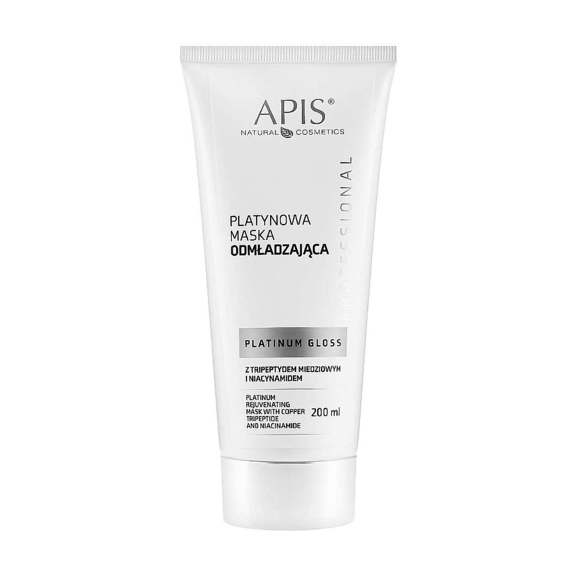 

Платинова омолоджувальна маска для обличчя Apis Natural Cosmetics Professional Platinum Gloss Platinum Rejuvenating Mask, 200 мл